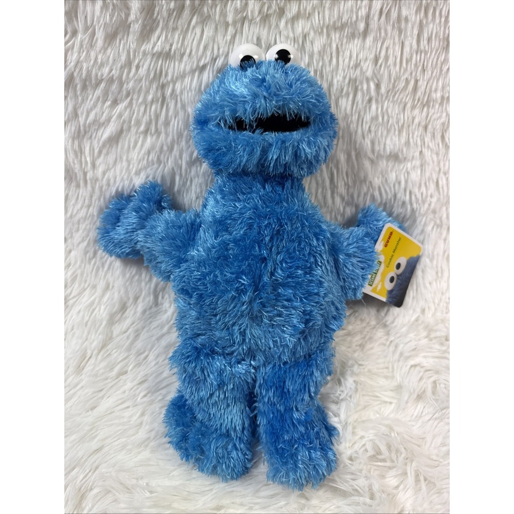 GUND Sesame Street Cookie Monster‎ Plush Stuffed Animal Blue Muppet 14" w/ Tag